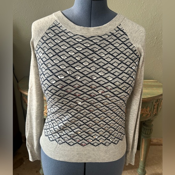 Banana República Sequin  Sweter/  Sleeve Size S - Picture 1 of 9